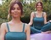 Cheryl quips that she's 'perfectly balanced' atop an exercise ball as she ...