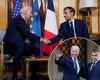 Biden smiles for cameras with Emmanuel Macron in first meeting since sub fury