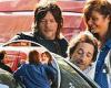 Norman Reedus and his ex Helena Christensen look friendly as they meet up with ...