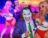 Coco Austin puts on eye-popping display as Harley Quinn sitting on Joker-clad ...