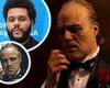 The Weeknd looks unrecognizable dressed as Marlon Brando's The Godfather for ...