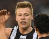 'Forcible touching' charge against Collingwood player Jordan De Goey dropped
