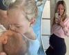 Jen Hawkins shares heart-melting video of daughter Frankie meeting her newborn ...