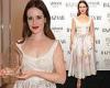 Claire Foy is a vision in cascading gown at Harper's Bazaar Women Of The Year ...
