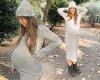 Pregnant Louise Thompson proudly showcases her blossoming baby bump in the ...