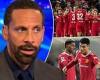 sport news Liverpool are 'in control' compared with Manchester United, claims Rio Ferdinand