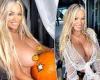 The World's Hottest Grandma Gina Stewart poses NAKED with a pumpkin