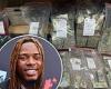 FBI release photos showing of $1.5 million in cash and drugs seized from Fetty ...