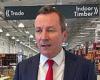 Mark McGowan urges WA residents to get Covid-19 vaccinated in Bunnings