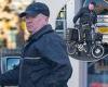 Steve McFadden, 62, keeps it casual in a black jacket and grey joggers as he ...