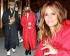 Halle Berry rocks a scarlet overcoat as she and boyfriend Van Hunt enjoy a ...