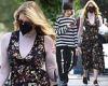 Laura Dern grabs a bite to eat with her daughter Jaya in Brentwood