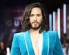 Jared Leto wows in a teal velvet suit and a human heart clutch at the House Of ...