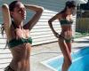 Mia Fevola looks sensational as she poses poolside in a bikini