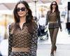 Emily Ratajkowski turns heads in a patterned co-ord as she heaps praise on Pete ...