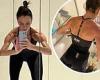 Victoria Beckham shows off toned physique in black sportswear from her own ...