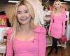 Georgia Toffolo wows in a figure-hugging bright pink dress as she steps out for ...