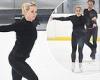 Kimberly Wyatt shows off her impressive skating skills during Dancing On Ice ...
