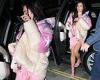 Dua Lipa shows off leggy figure in revealing  pink frock and stiletto heels on ...