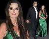 Kyle Richards wows in a flowing green dress as she attends Paris Hilton's ...
