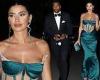 Nicole Williams gorgeous in green sheer number at Paris Hilton's wedding with ...