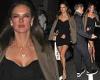 Alessandra Ambrosio dons a sexy LBD as she enjoys a date night with her beau ...