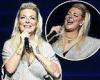 Sheridan Smith dazzles in a silver jumpsuit as she performs at a Bobby Ball ...