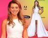 MTV EMAs: Montana Brown flashes her toned legs in a white dress