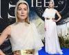 Rosamund Pike turns heads in a hooded sheer gown at The Wheel Of Time premiere