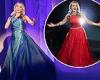Katherine Jenkins dazzles in a blue ballgown before slipping into a red number ...