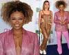 Fleur East flashes cleavage under glittery blazer while Mabel wows in all ...