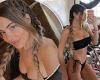 Brielle Biermann poses in a black bikini after losing 'a few extra pounds' due ...