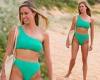 Home and Away: Jacqui Purvis flaunts her sizzling figure in a green bikini