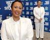 Emeli Sandé looks stunning in a chic white trouser suit at the Magic FM ...