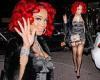 Saweetie shows off curvy assets in a satin dress and fur shawl as she heads to ...