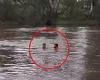 Brave cop saves boys being swept away in flood waters in NSW