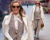 Amanda Holden looks ready for businesses in a smart ensemble as she arrives at ...