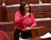 Jacqui Lambie fires ANOTHER shot at Pauline Hanson after speech about her ...