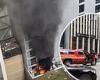 Seven people injured after fire breaks out in building next to News Corp