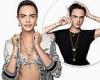 Cara Delevingne looks sensational in a patterned bra as she fronts Dior's new ...