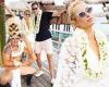 Paris Hilton is picture of newlywed bliss on tropical Bora Bora honeymoon with ...