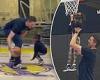 Kobe Bryant's daughters play hoops at Lakers facility with their dad's former ...