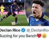 sport news Jadon Sancho congratulated on first Man Utd goal
