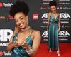 New Yellow Wiggle Tsehay Hawkins makes her debut on the ARIA Awards red carpet