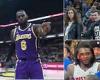 'Fan should never say it to a player': LeBron James has two young fans sitting ...