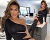 Chloe Ferry sets pulses racing as she poses on her kitchen work top in a racy ...