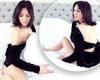 Martine McCutcheon puts on a sultry display in her bedroom as she gets into the ...