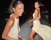 Maura Higgins stuns in a backless cream dress while celebrating her 31st ...