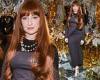 Nicola Roberts looks effortlessly chic in a black maxi dress and string of ...