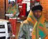 A$AP Rocky sports a winter coat to pick up pizza after a long session at the ...